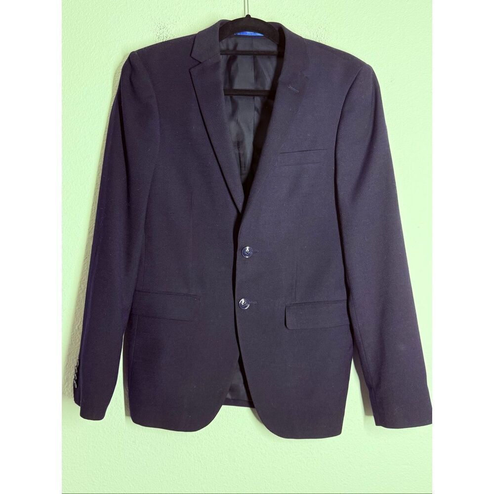 Avant Premier Men’s Wool Blend 2 Buttons Blazer Navy Blue Sz 44 EU/ 34 US* Notes